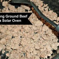 Browning Ground Beef in the Solar Oven |Solar Cooking