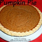 Classic Pumpkin Pie baked in a solar oven