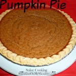Classic Pumpkin Pie baked in a solar oven