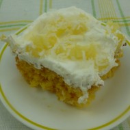 Pineapple Coconut Poke Cake from the Solar Oven