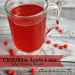 Cinnamon Apple Cider Recipe for Solar Cooking