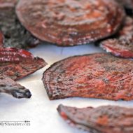 Baked Beet Chips Recipe for Solar Oven Cooking